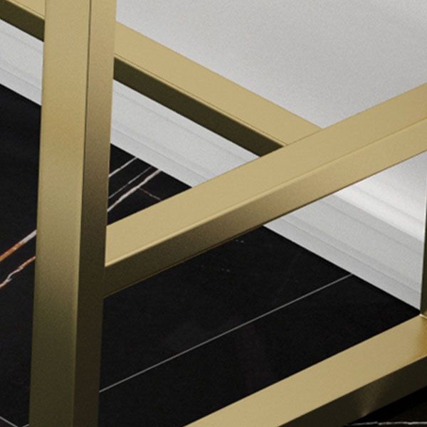 Glam Style Fixed Bar Table 1/4 Pieces Solid Wood Rectangle Counter Set for Indoor