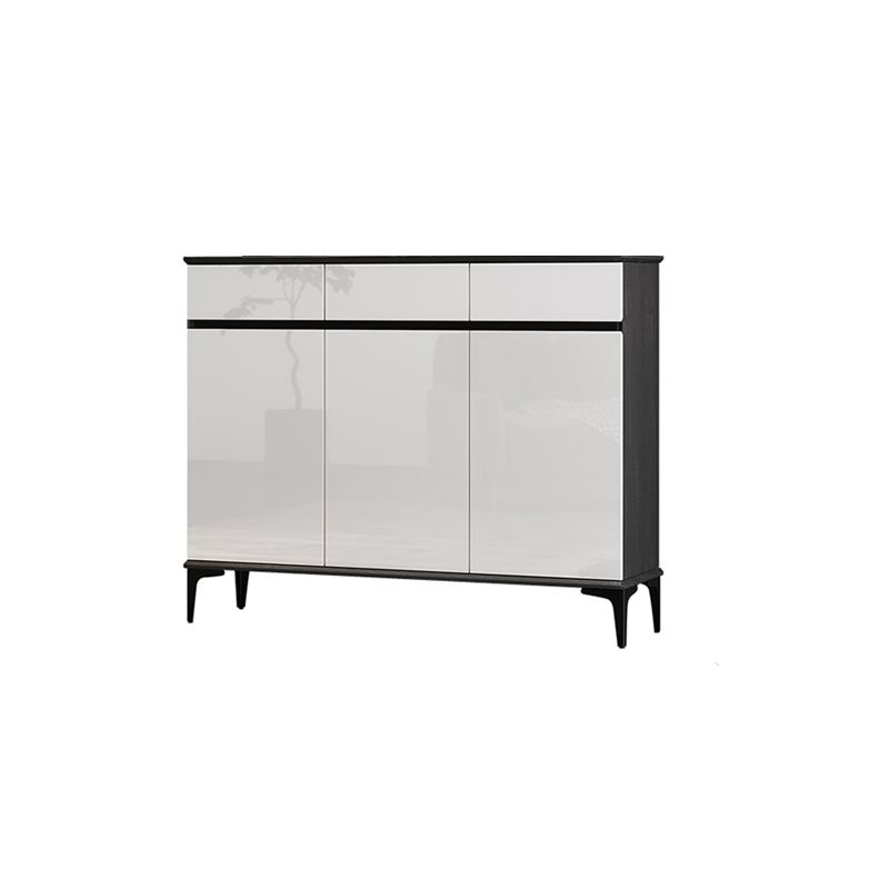Modern Simple 39.4" Tall Cabinet 2/34 - Drawer Gray and Black Storage Cabinet