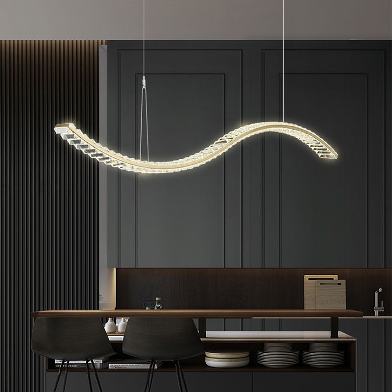 Modern Dining Chandelier Pendant Kitchen Dining Room Crystal Hanging Light Fixture