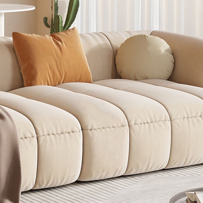 25.59" Tall Contemporary Sectional Recessed Arm Sectional for Living Room