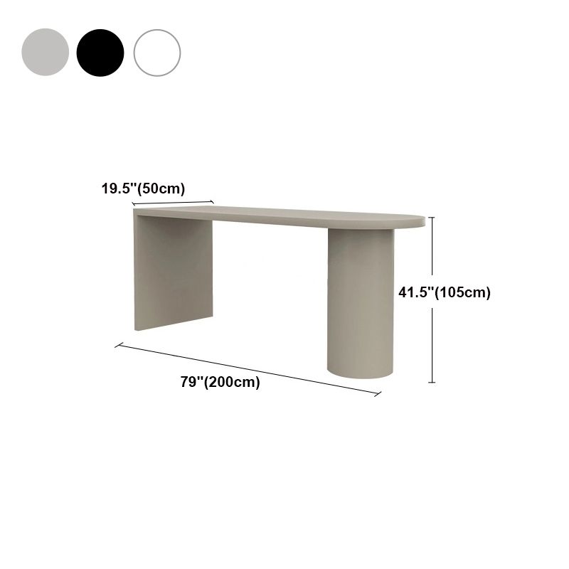 Modern Solid Wood Specialty Bar Table Double Pedestal Bistro Table for Kitchen