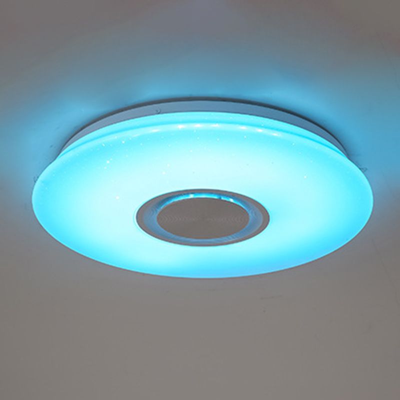 Modern Style Flush Mount Fixture LED Ceiling Light Smart Bluetooth Music Ceiling Lamp