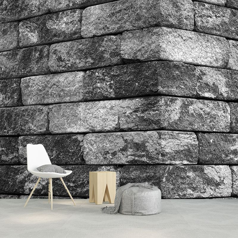 Customized Mural Industrial Style Brick Surface Wallpaper Sitting Room Wall Decor