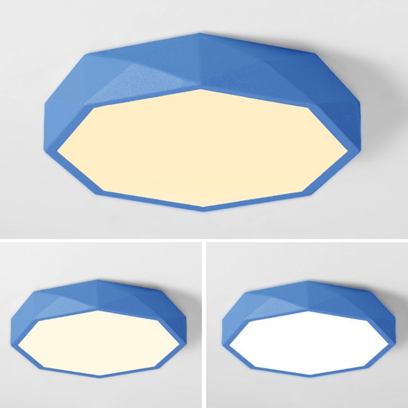 Plafonnier encastré à facettes Plafonnier moderniste en acrylique pour salon