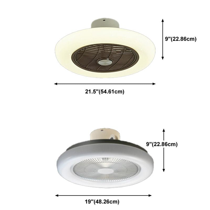 Plafonnage simple de plafond moderne Forme de lampe à lampe à LED Van de ventilateur de plafond pour le salon