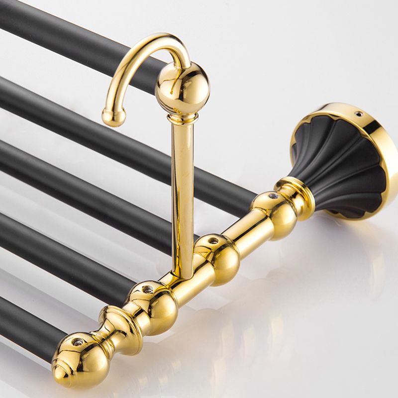 Traditional Bathroom Accessory Kit Towel Bar Bath Shelf Black Bath Hardware Set