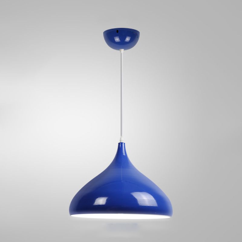 1 Light Onion Pendant Lighting Retro Industrial Style Metal Pendant Ceiling Lights for Restaurant