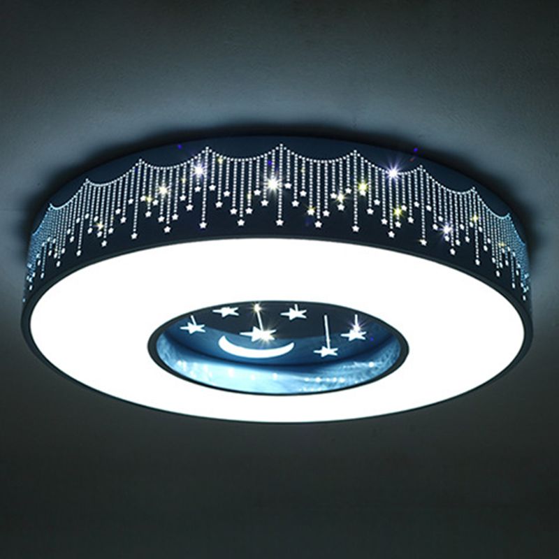 Circular Flush Mount Light Fixture Kids Acrylic Flush Mount
