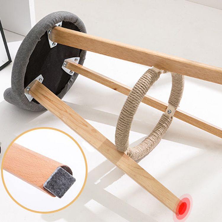 Scandinavian Footrest Dessert Shop Stool Matte Finish Upholstered Bar Stools