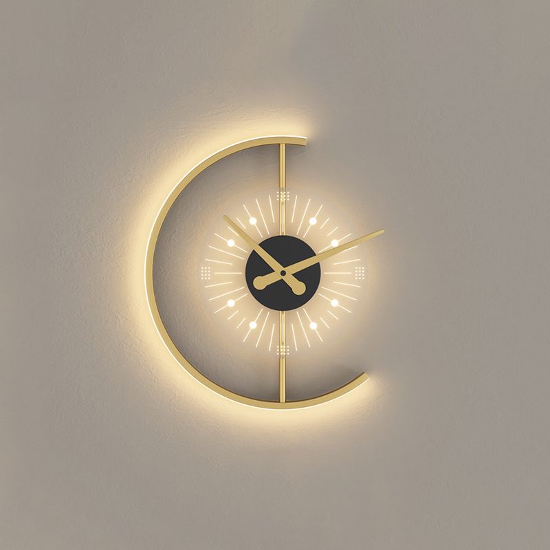 Lampada da parete Postmodern LED Postmodern LED Postmodern a muro di superficie geometrica nera e oro