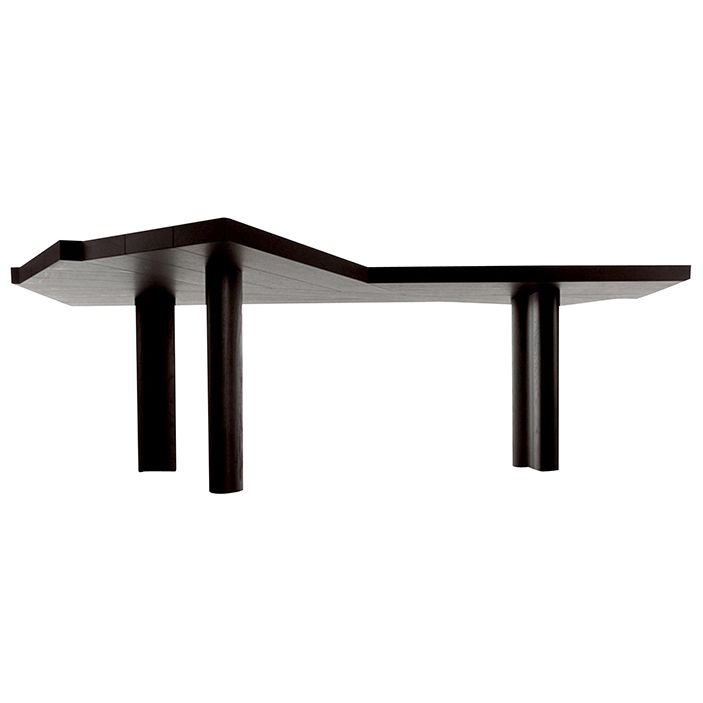 Modern Black and Bround in Wood Counter Table Specialty Dining Table for Kitchen