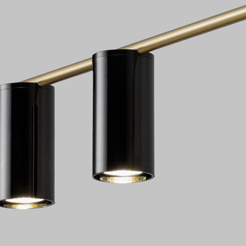 Linear 3 / 4 / 5 - Light Kitchen Island Pendant Iron Ceiling Pendant in Black / Gold