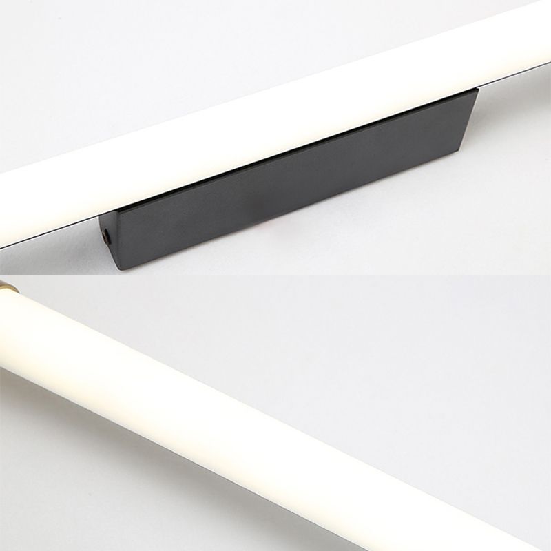 Lampe murale LED linéaire or dans la lumière murale en aluminium concis moderne avec une teinte acrylique