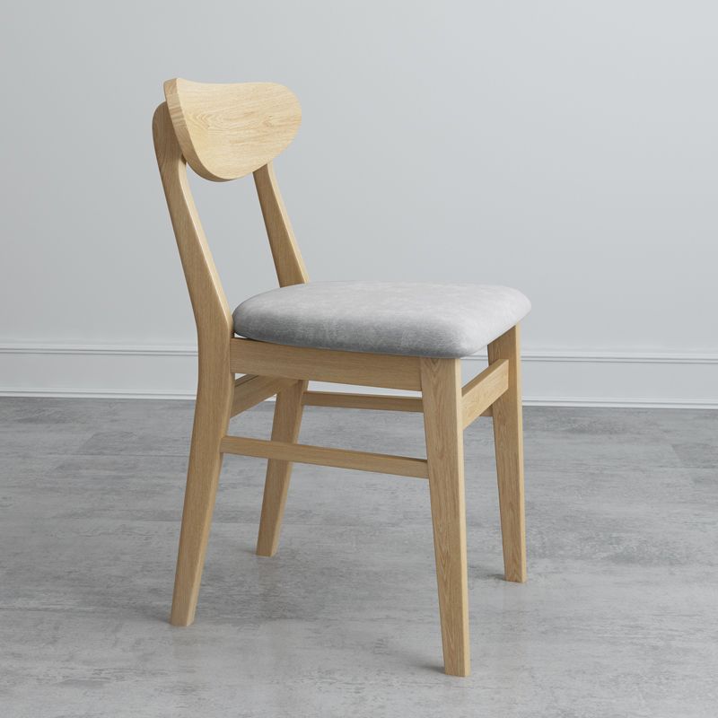 Sillas de comedor estilo moderno Sillas de cocina sin brazos con patas de madera
