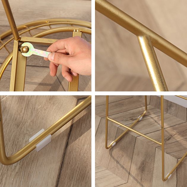 Modern Footrest Counter Bar Stool Bucket Low Back Bar Stool for Coffee Shop