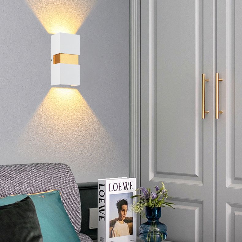 Rechteckige Aluminium im Freien LED LED Wandleuchte IP65 wasserdichte modern