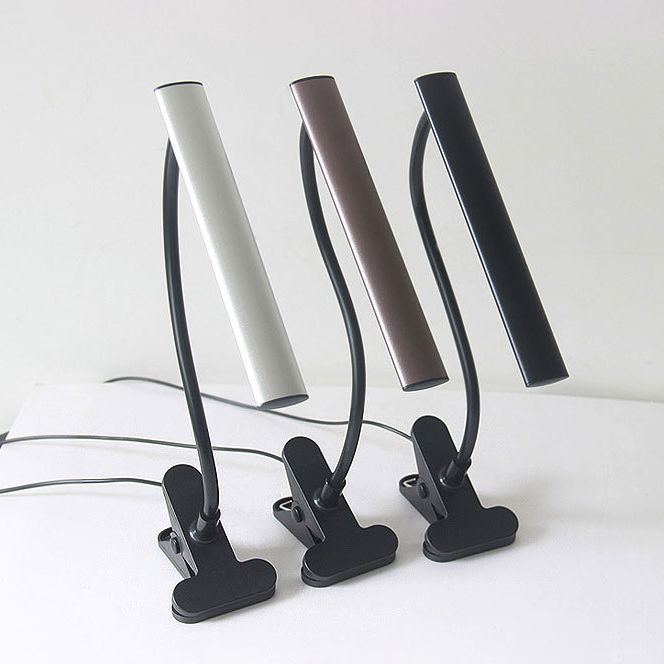 1 Light Linear Nightstand Lamps Modern Table Lamps Metal Night Table Lamps