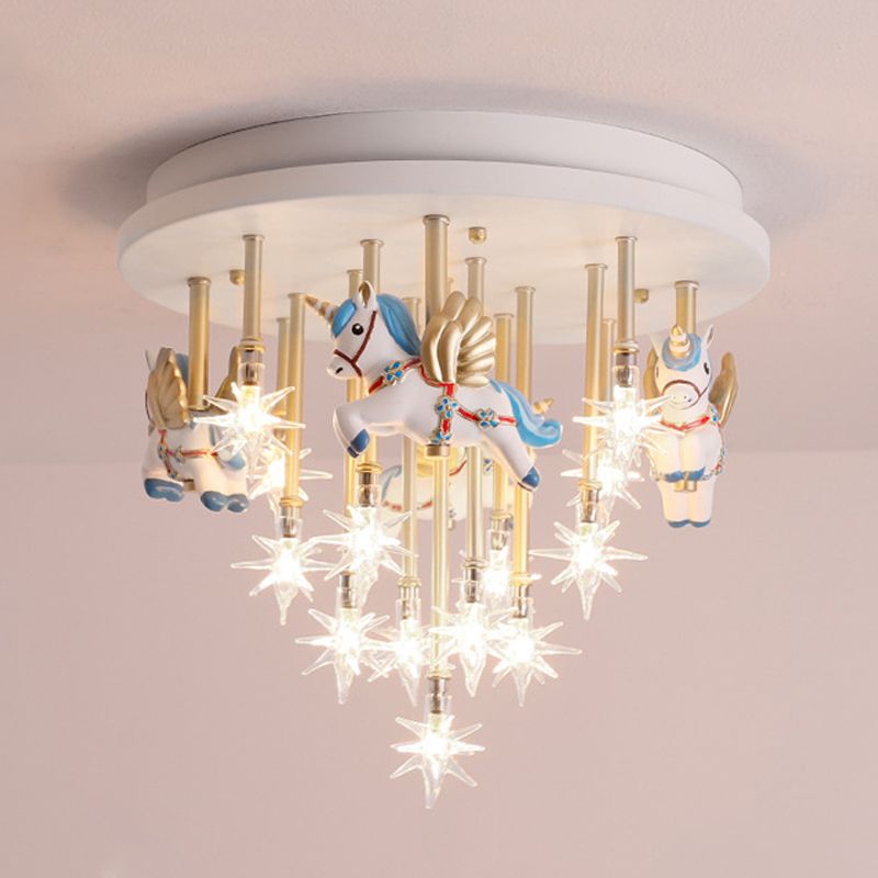 Multi Lights Cartoon plafondlamp Helder Star Shade Eigentijds inbouwlicht