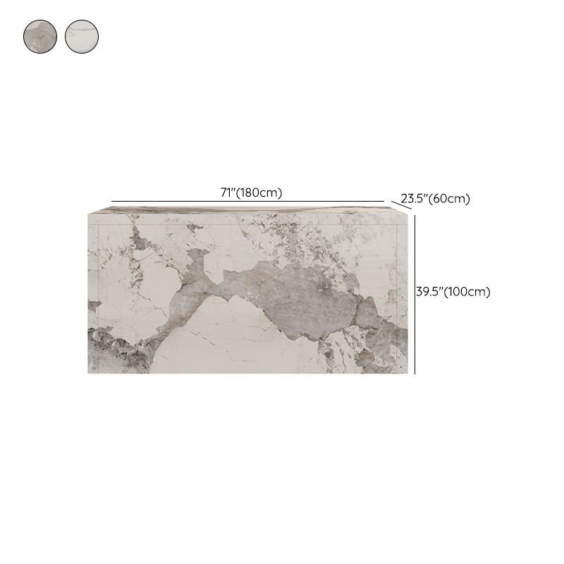 Modern Bistro Bar Table Sintered Stone Bar Table for Living Room