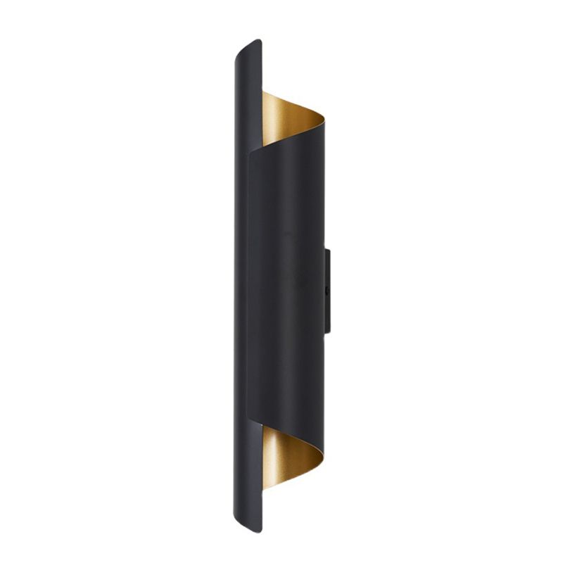 Modern Artistic Cylindrical Wall Sconce Wrought Iron Wall Lamp for Interior Spaces