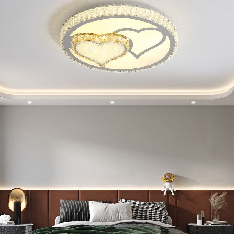 Plafoniere moderne da incasso Illuminazione a soffitto a LED in cristallo per soggiorno