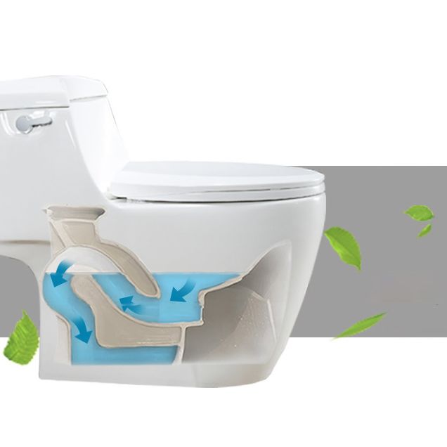 Modern Siphon Jet Toilet Bowl Cotton White Bidet Toilet with Seat for Bathroom