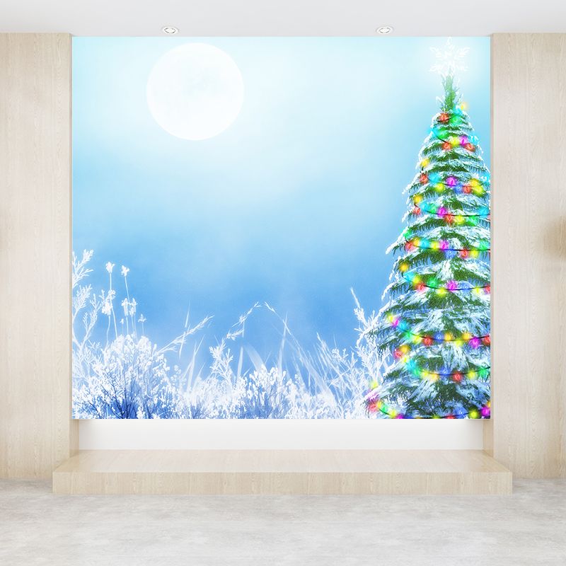 Mehrfarbiger Kiefernbaum-Wandaufkleber, moderne dekorative Wandkunst für den Innenbereich, personalisierbar