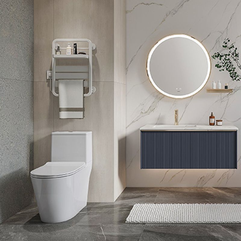 Traditional Floor Mount White Toilet Slow Close Seat Included Toilet Bowl for Bathroom