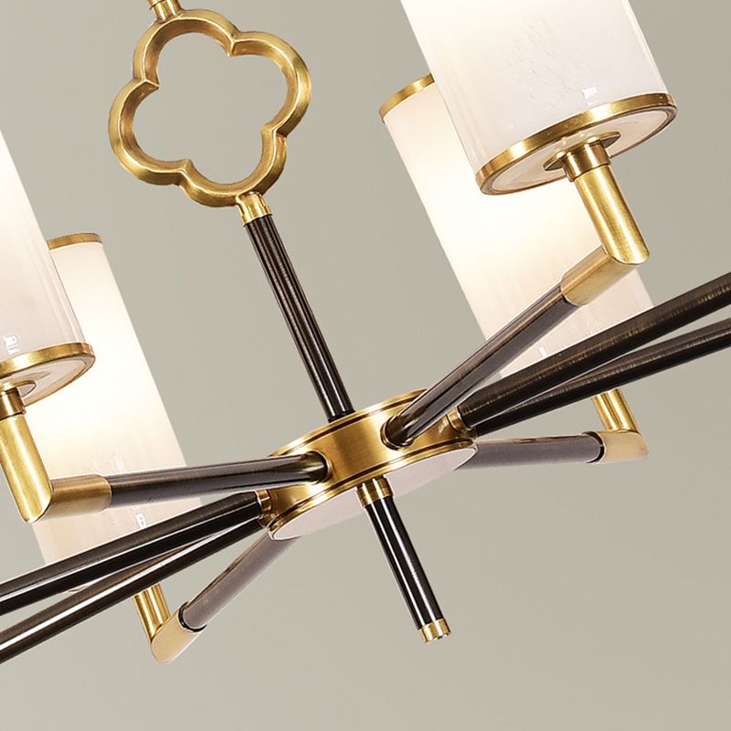 Luces colgantes colgantes de cilindros modernos de vidrio colgante moderno