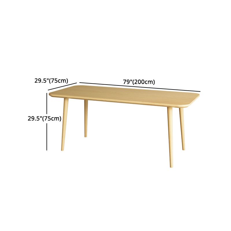 1/2/4/5/7 Pcs Pine Wood Modern Dining Set with Rectangle Table Dinette Set