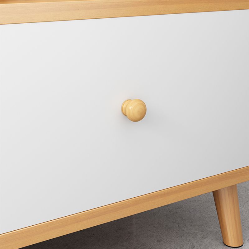 Modern Solid Wood Bookcase 20-inch Standard Bookshelf for Home