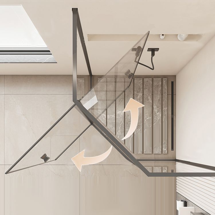 Pivot Framed Shower Bath Door Transparent Clear Shower Bath Door