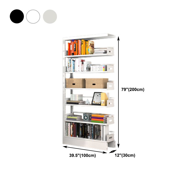 Urban Open Back Shelf Bookcase Standard Steel Bookshelf for Study Room