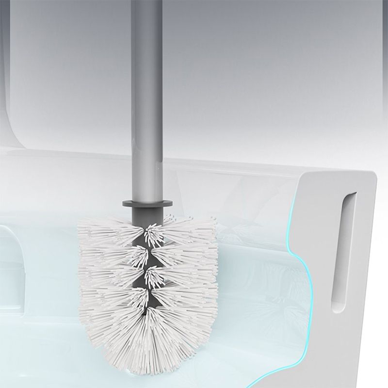 Modern Floor Mounted Toilet White Slow Close Seat Included Toilet Bowl for Bathroom