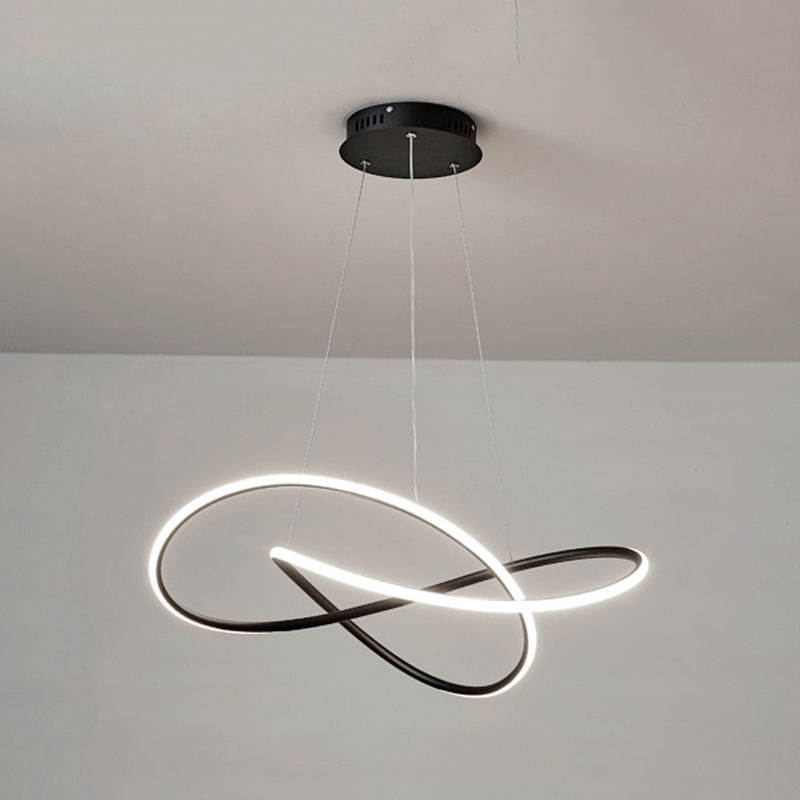 Contemporary LED Chandelier Light Fixtures Linear Hanging Chandelier for Dining Room