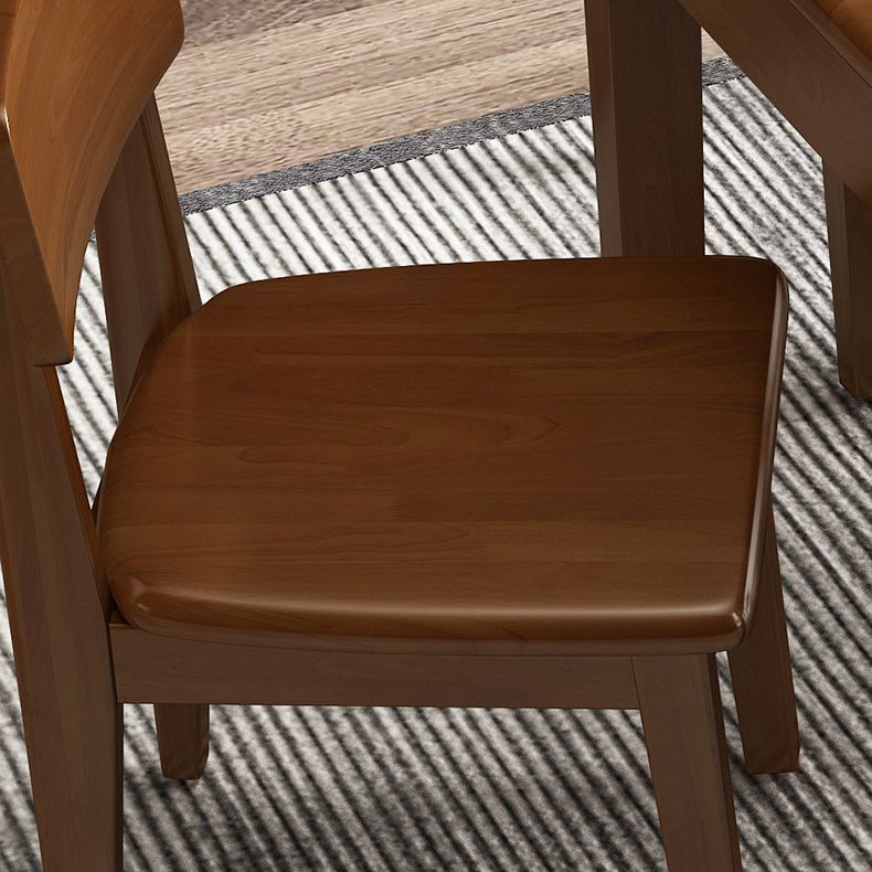 Modern Style Solid Wood Furniture 1/5 Pcs Square Shape Dinette Table with Chair