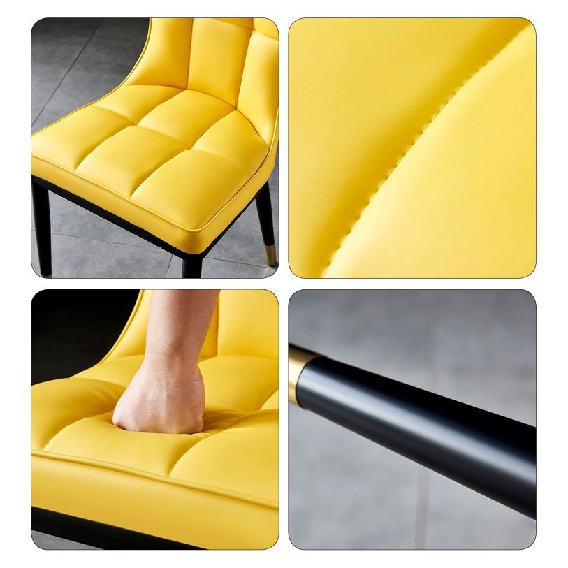 Parsons Dining Room Chair Glam Armless Dining Chairs for Home