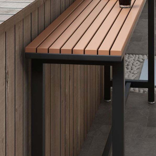 Outdoor 42-inch Height Bar Table Industrial Style Wood Bar Table