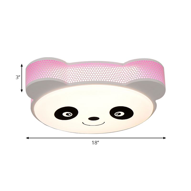 Cartoon Panda Unterputz-Deckenleuchte, Acryl-Deckenleuchte für den Kindergarten