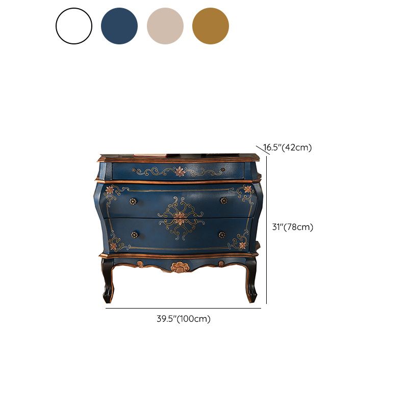 Classic Glam Storage Chest Solid Wood Storage Chest Dresser with 2/3 Drawers