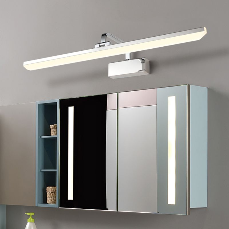 Metal Wall Mounted Light Fixture LED Vanity Wall Sconce with Curved Arm