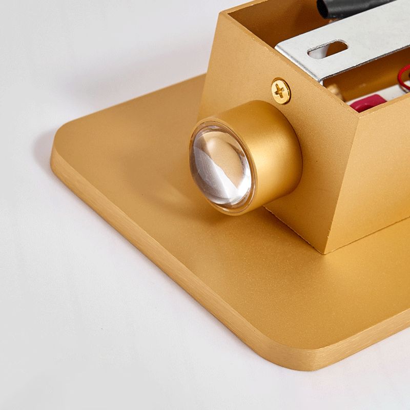 Aluminum Rectangular Wall Light Sconces Postmodern 2 Lights Sconce Light Fixtures for Living Room