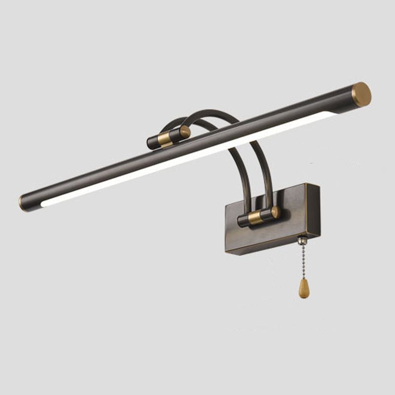 Moderna illuminazione a parete lineare 1 Light Funture a monte della parete in metallo chiaro