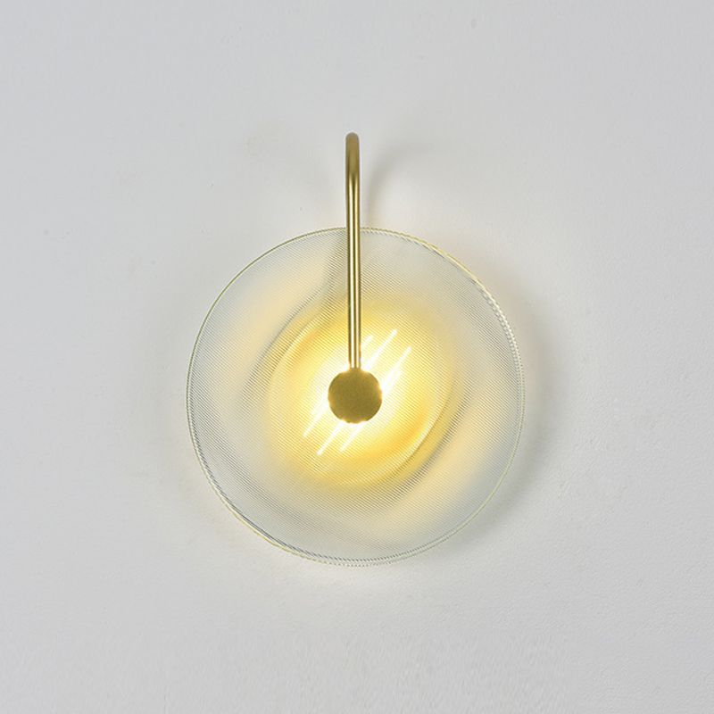 Modern Style Round Wall Light Sconces Glass 1 Light Wall Lighting Ideas