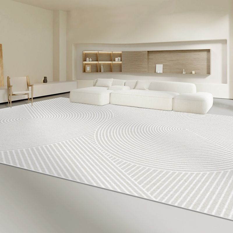 Simple Plain Color Striped Rug Indoor Rug Non-slip Carpet for Bedroom and Living Room