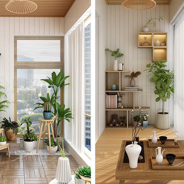 Contemporary Wall Paneling Smooth 20 Panels Waterproof Wall Paneling