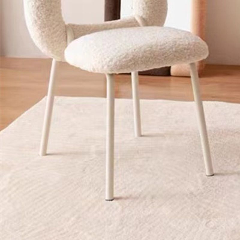 Upholstered Dining Side Chair Metal Frame Open Back Dining Side Chair