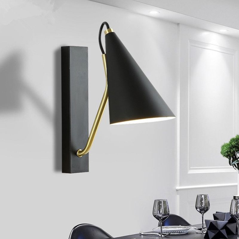 Tapered Wall Sconce Lighting Modern Wall Lamp Metal 1 Light Sconce Light