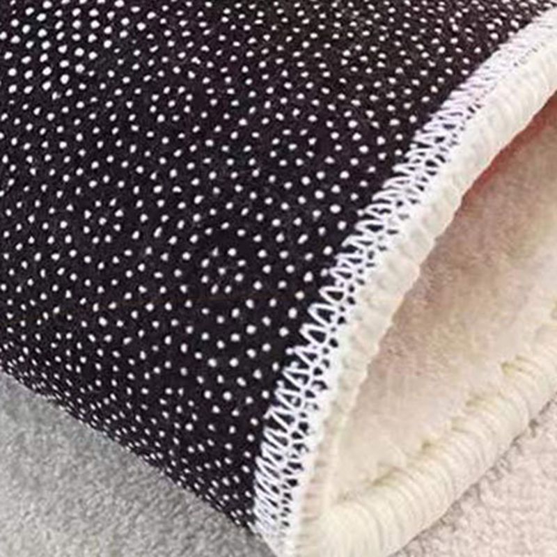 Modern Round Carpet Leisure Striped Pattern Area Rug Polyester Stain Resistant Carpet