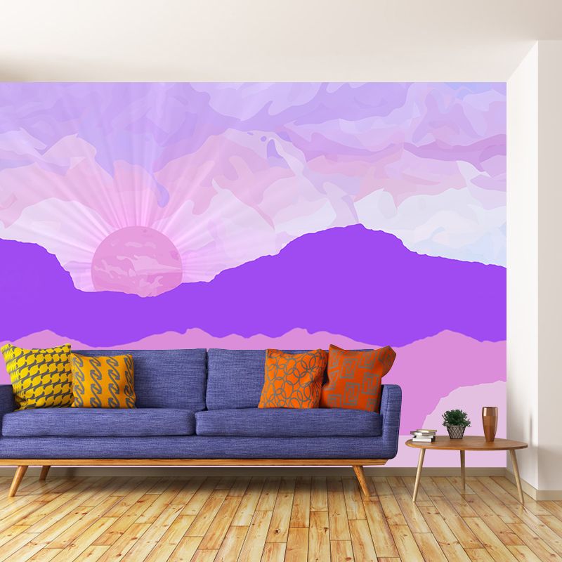 Abstract Style Illustration Wall Mural Wallpaper Sitting Room Wall Mural